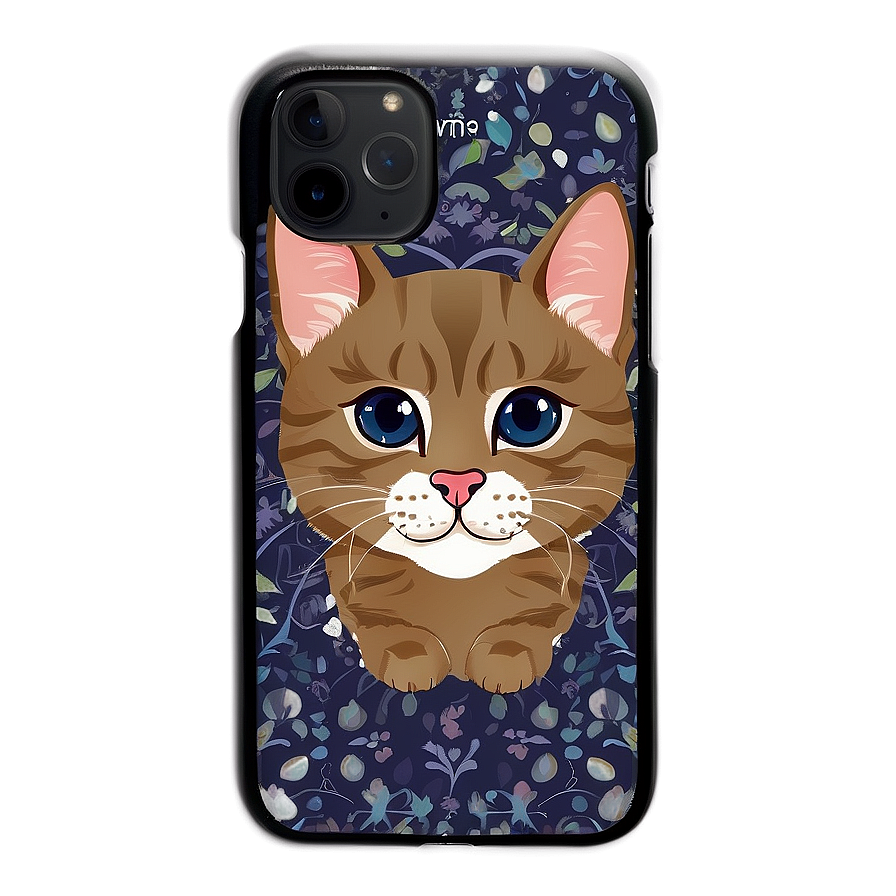 Cute Cat Illustration Phone Case Png Umt PNG
