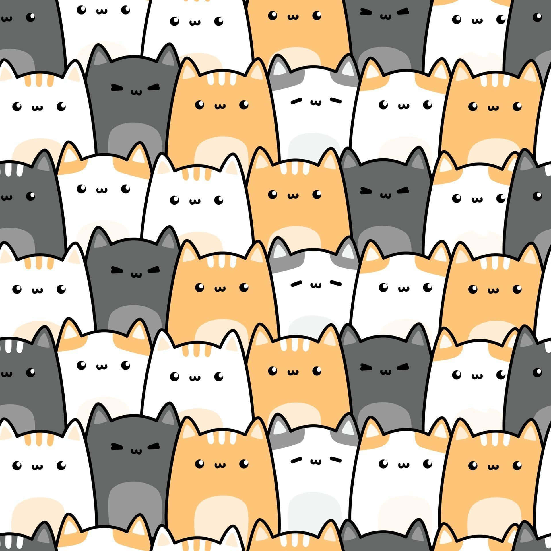 Cute Cats Pattern Picture