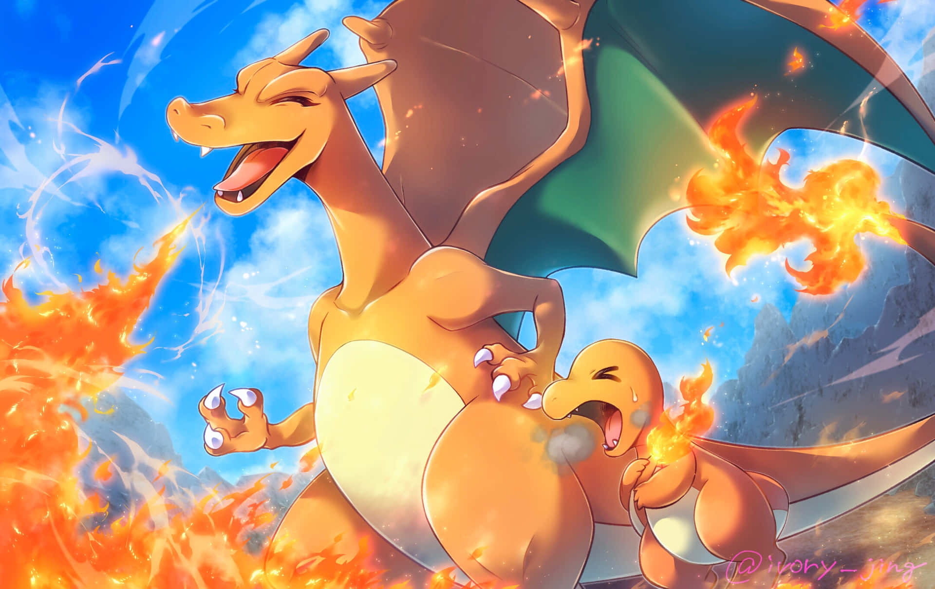 "Don't be fooled by its cute look - Cute Charmander is the perfect pocket monster!" Wallpaper