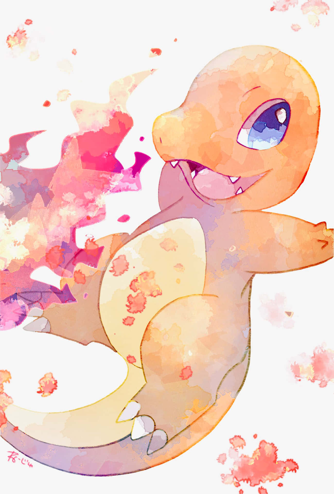 Einsüßes Kleines Pokémon Mit Einer Blume Auf Dem Kopf Wallpaper