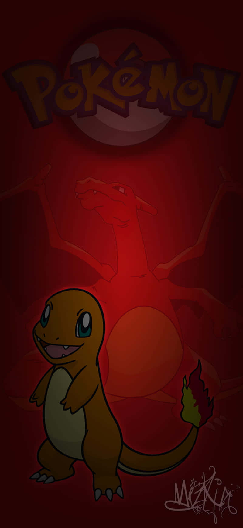 "This Cute Charmander is Ready to Evolve!" Wallpaper