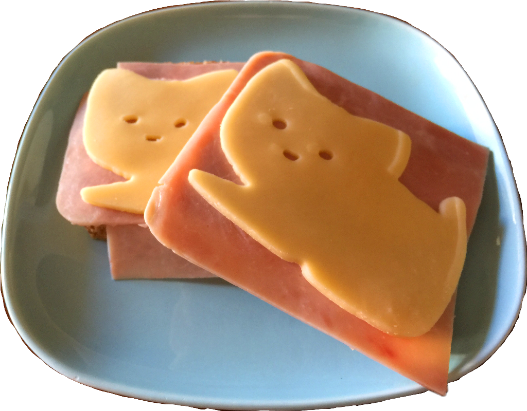 Cute Cheeseon Ham Slices PNG