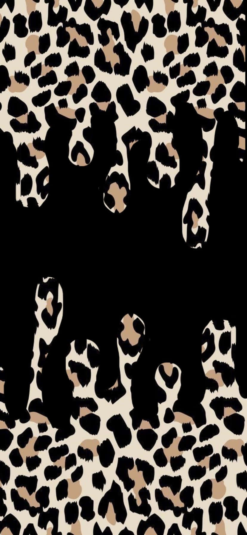 Sötmönster Med Leopardfläckar Droppar. Wallpaper