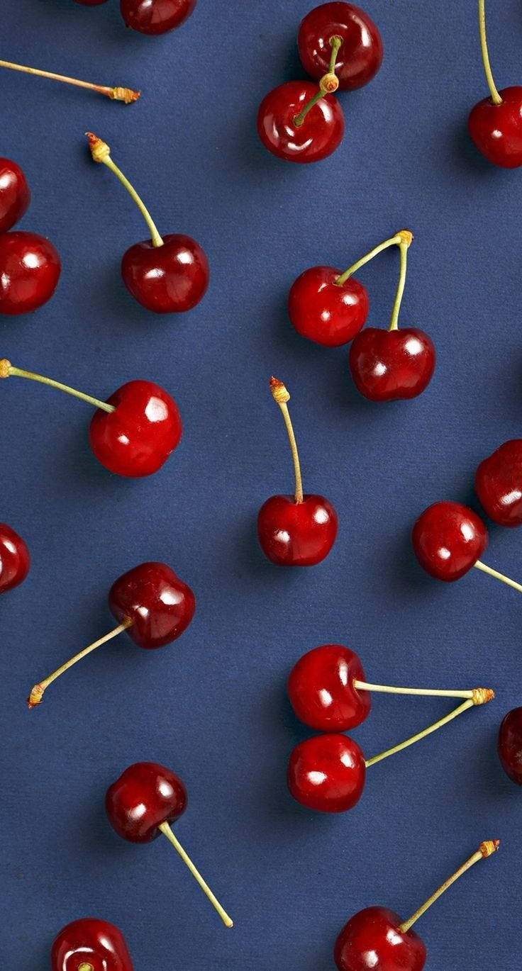 "Aesthetic perfection - add a touch of sweet style to your days with this cute cherry!" Wallpaper