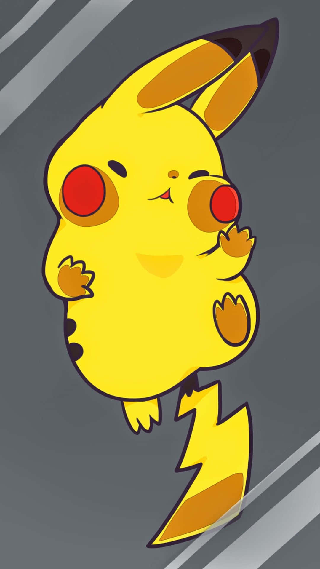 Cute Chibi Pikachu Illustration Wallpaper