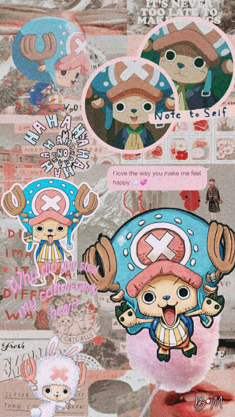 Cute Chopper One Piece Aesthetic Wallpaper
