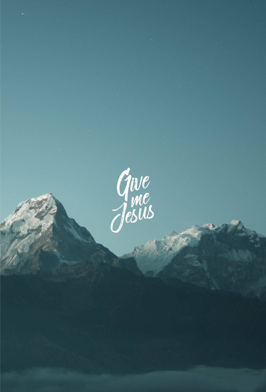 Cute Christian Give Me Jesus Mountains Wallpaper