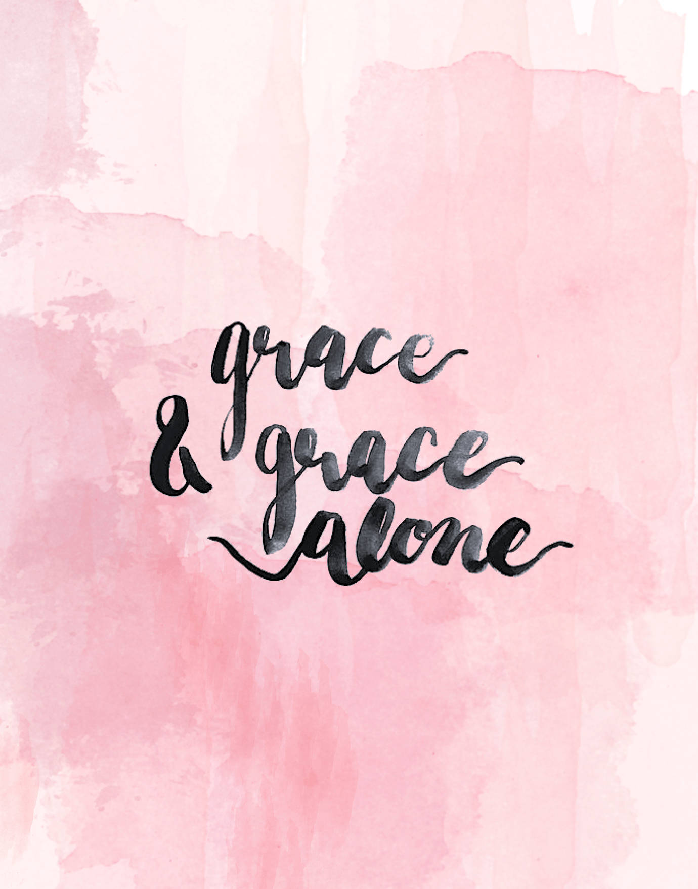 Sötrosa Kristna Grace Och Grace Alone Wallpaper