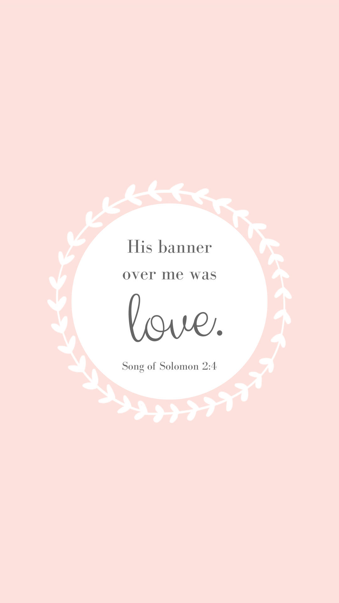 Cute Christian His Banner Was Love Wallpaper