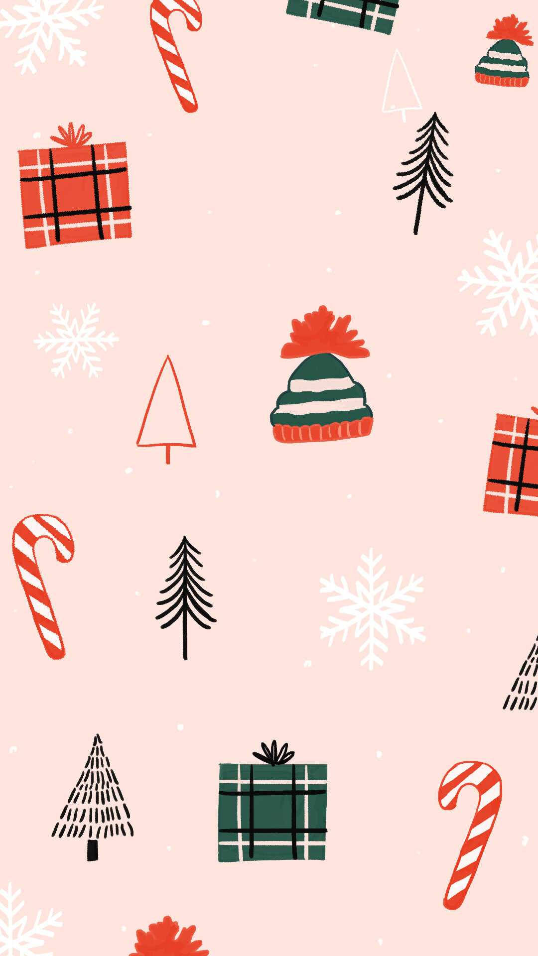 Sød Jul Design Wallpaper