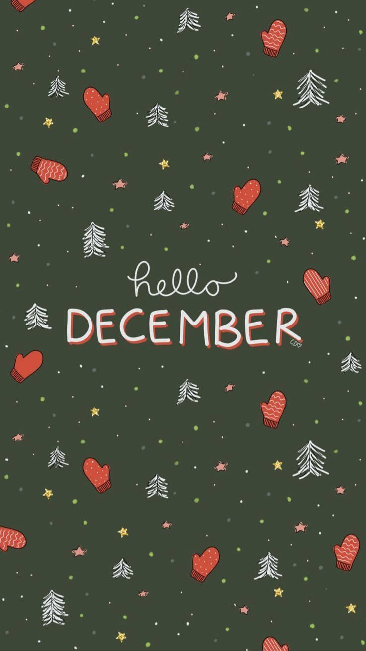 Download Cute Christmas Iphone Hello December Wallpaper ...
