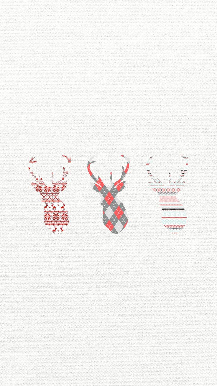 Beautiful Christmas Landscape In Winter With Christmas Deer Card Background  Royalty Free SVG Cliparts Vectors And Stock Illustration Image  194341409