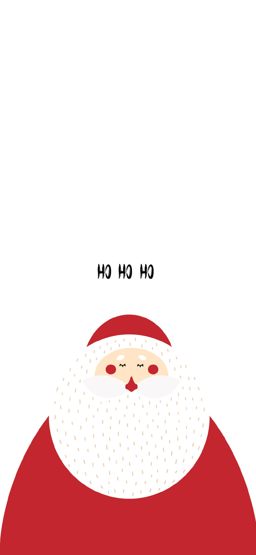 Sød julet iPhone Santa Baggrund Wallpaper