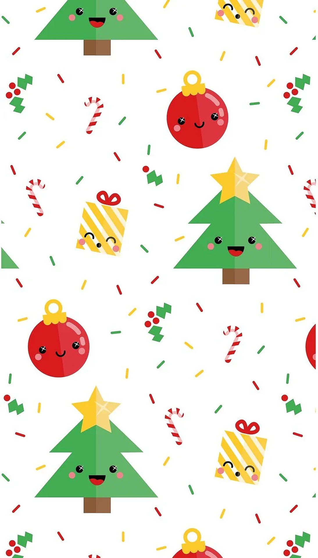Cute Christmas Ornaments Wallpaper