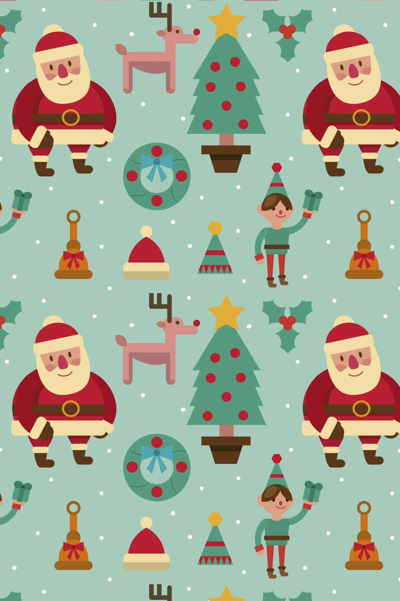 Nothing says Christmas like a new, cute phone! Wallpaper
