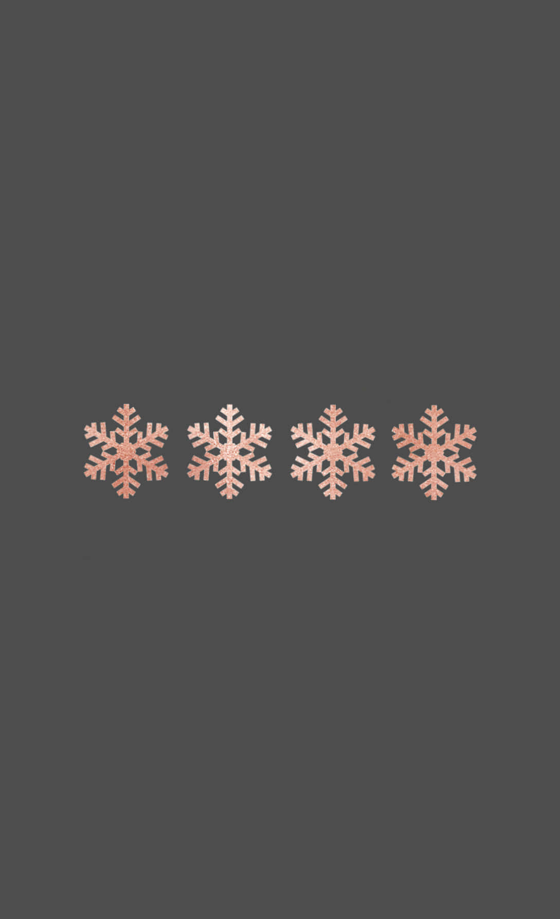 A Set Of Snowflakes On A Gray Background Wallpaper