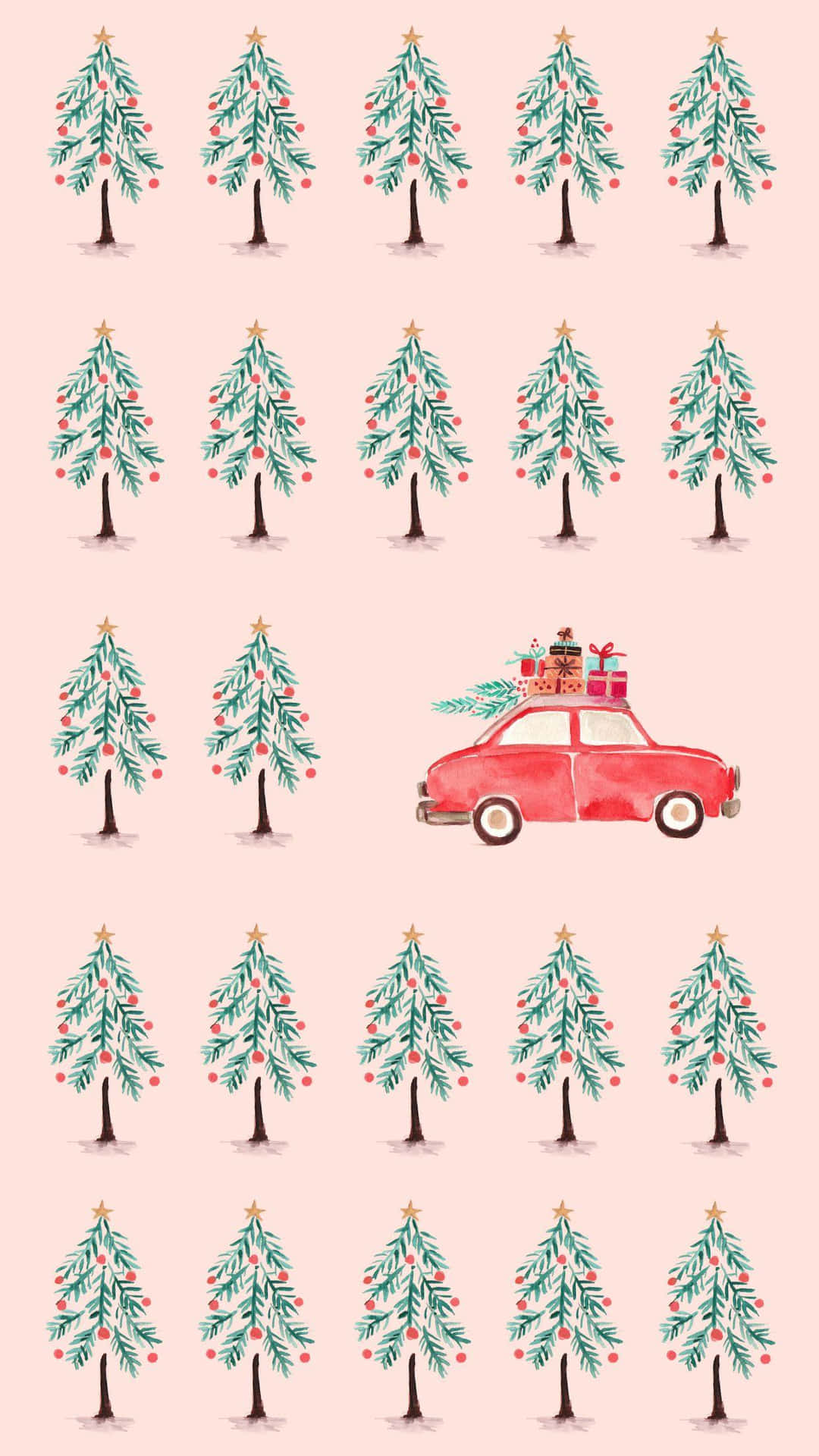 A cute Christmas phone for the festive season Wallpaper