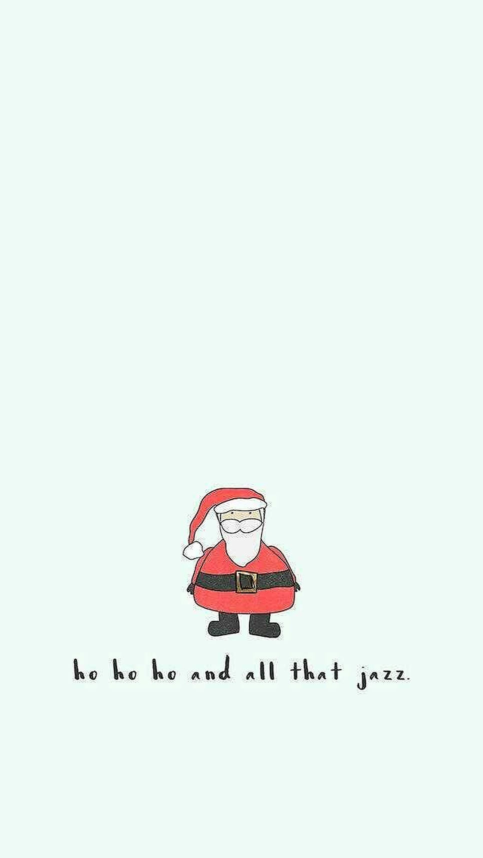 Cute Christmas Santa Claus Jazz Wallpaper
