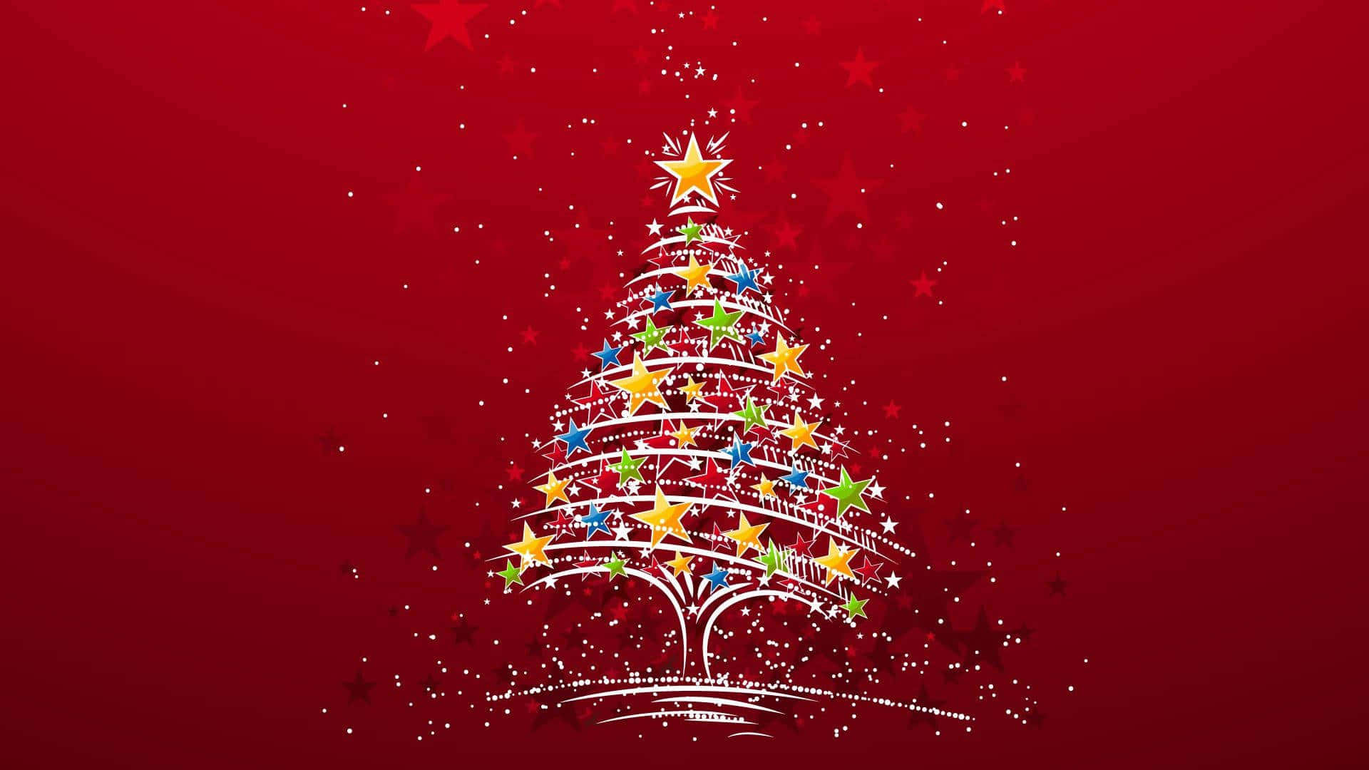 "Merry Christmas from this adorable tree!" Wallpaper