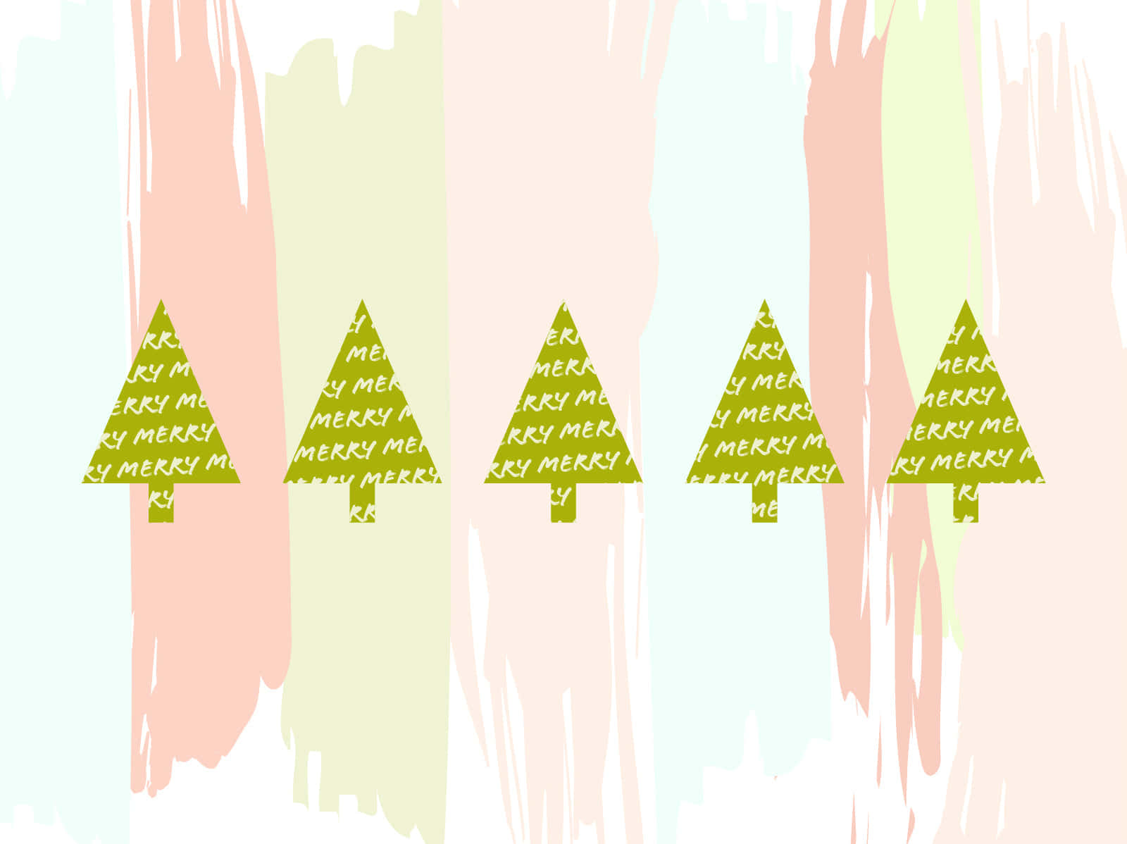 'Gather round the Cute Christmas Tree and join in the Holiday Cheer!' Wallpaper