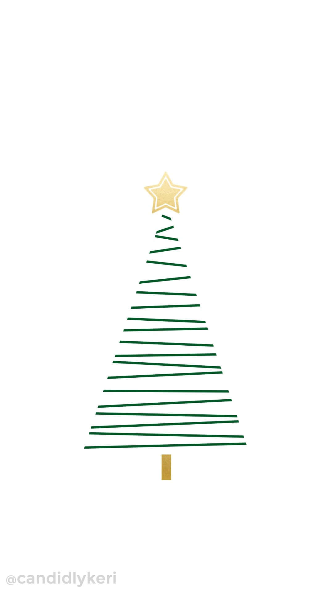 Feiernsie Die Fröhlichkeit Und Freude Der Festtagszeit Mit Einem Niedlichen Weihnachtsbaum! Wallpaper