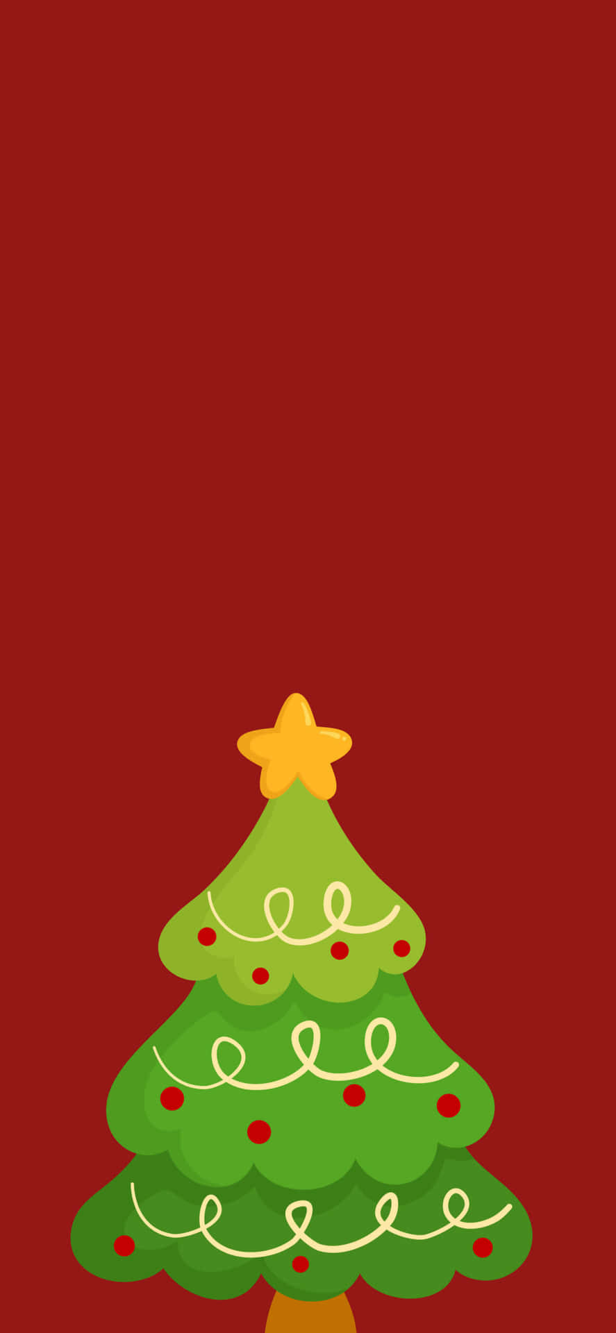 Celebreas Festas Com Esta Adorável Árvore De Natal Para Seu Papel De Parede De Computador Ou Celular. Papel de Parede