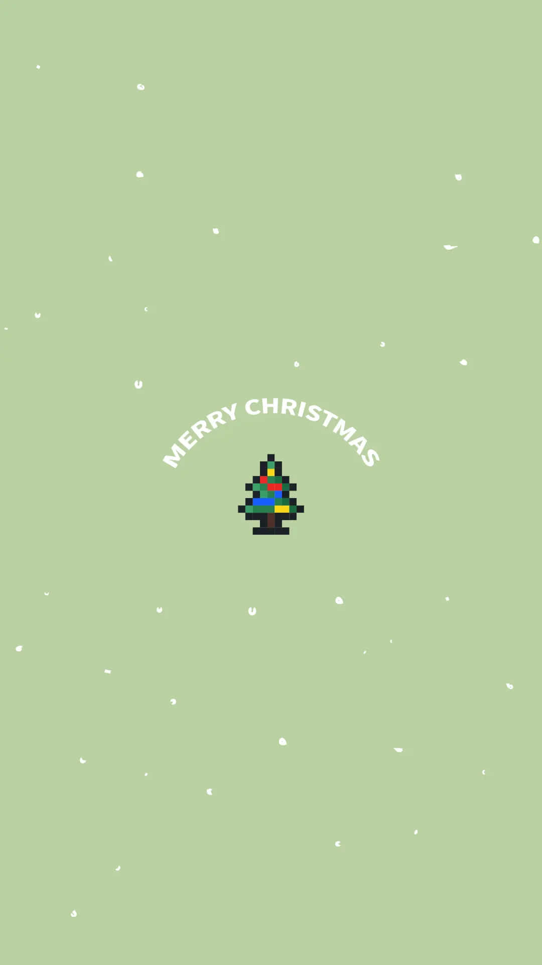 Celebrate the Holidays with a Cute Christmas Tree Wallpaper