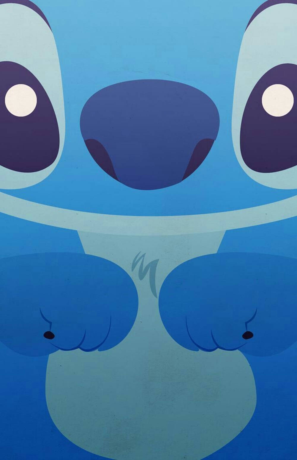 Cute Close Up Stitch IPhone Wallpaper