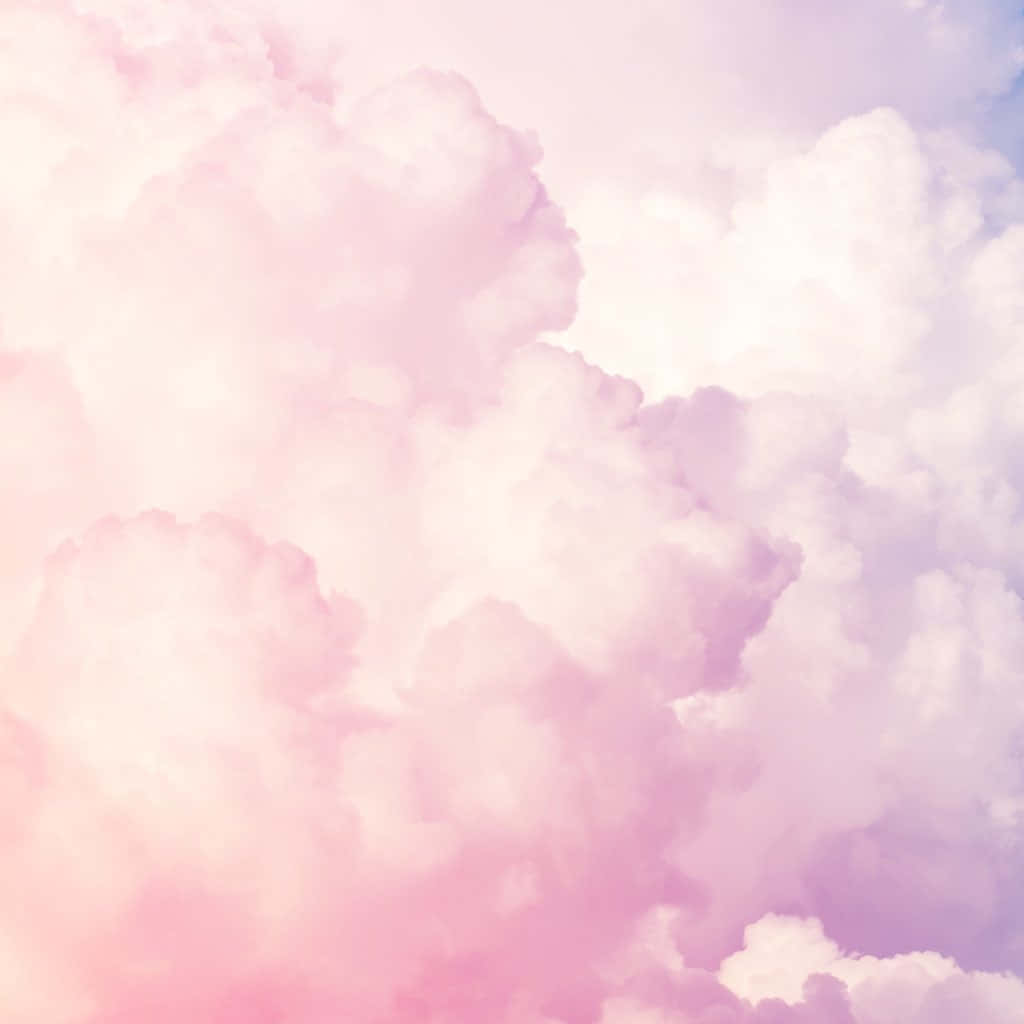 Cute Cloud Pink And Purple Effect Wallpaper