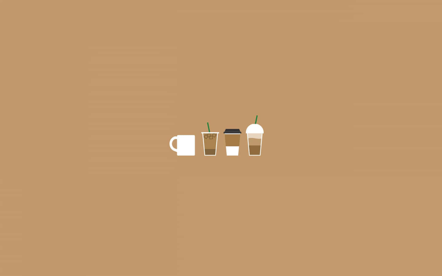 Get your Cute Coffee Fix Here Wallpaper