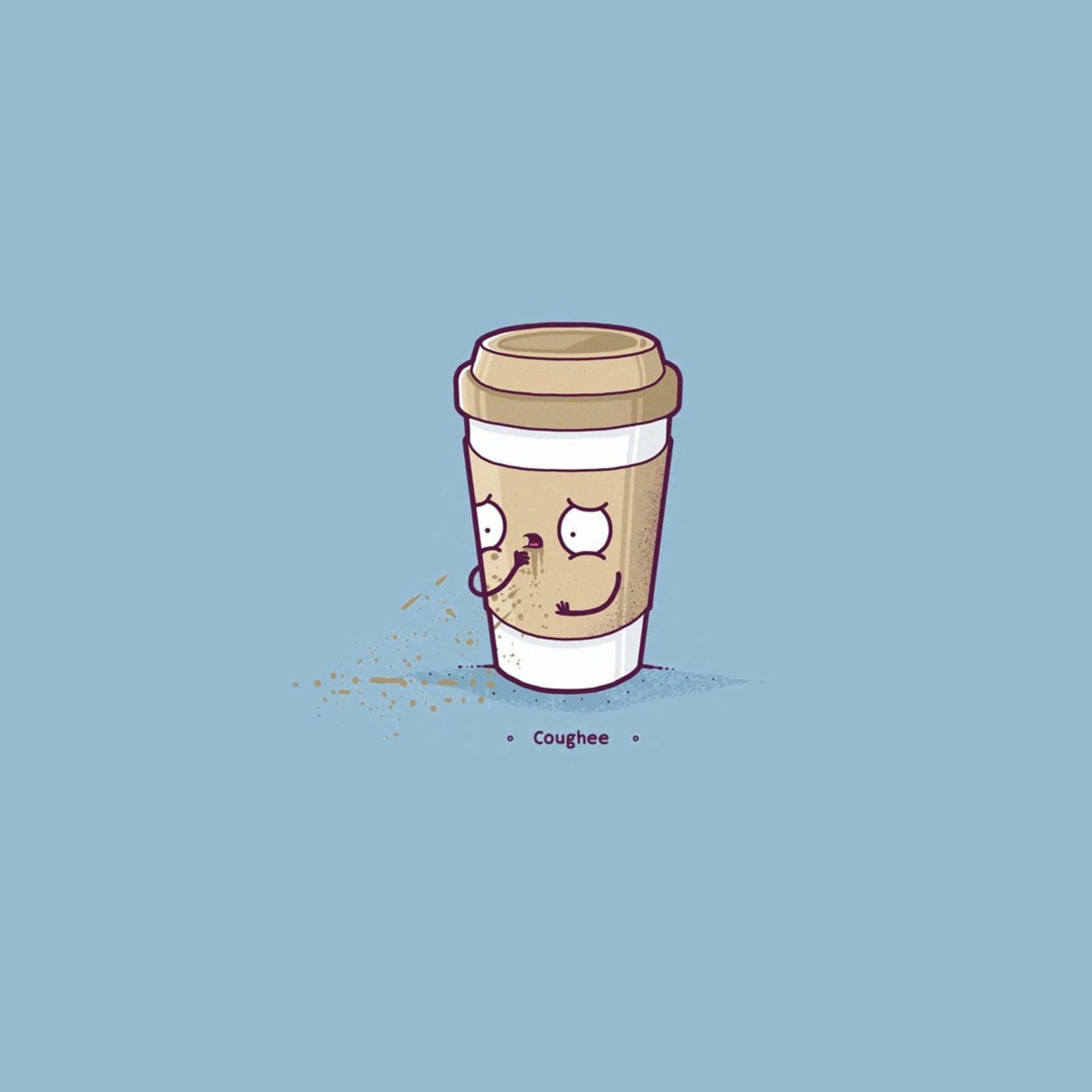 Get your daily dose of caffeine with this #cute coffee! Wallpaper