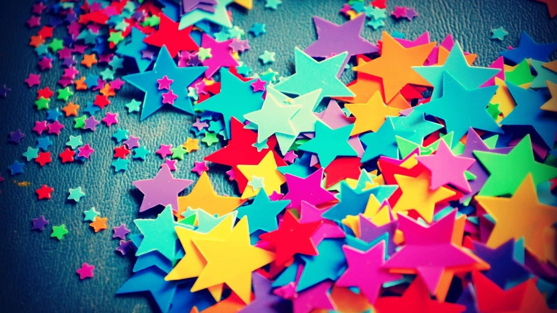 Cute Colorful Piled Star Wallpaper