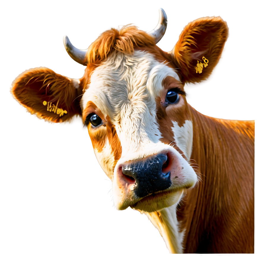 Cute Cow Face Png 05032024 PNG