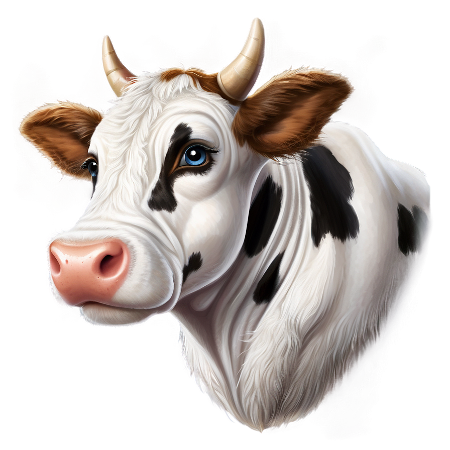 Cute Cow Face Png Idw PNG