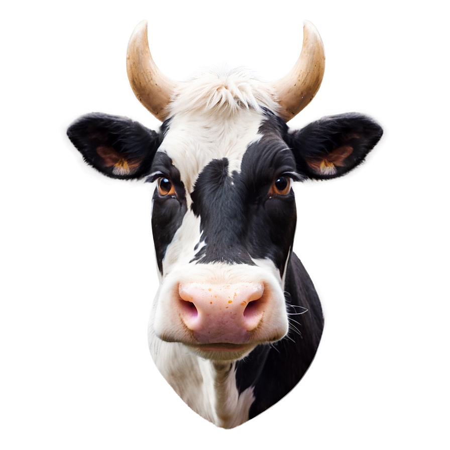 Download Cute Cow Face Png Muw32 | Wallpapers.com