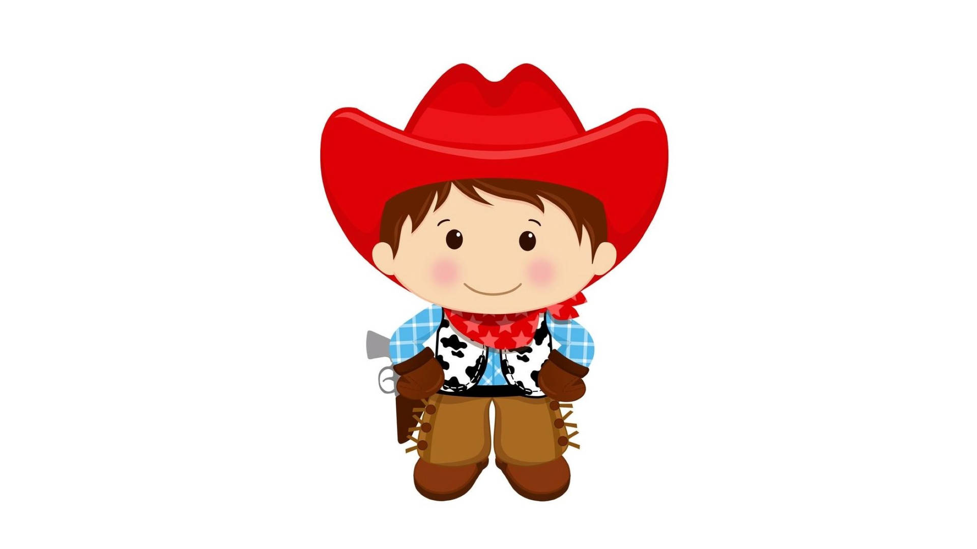Download Cute Cowboy Cartoon Art Wallpaper 