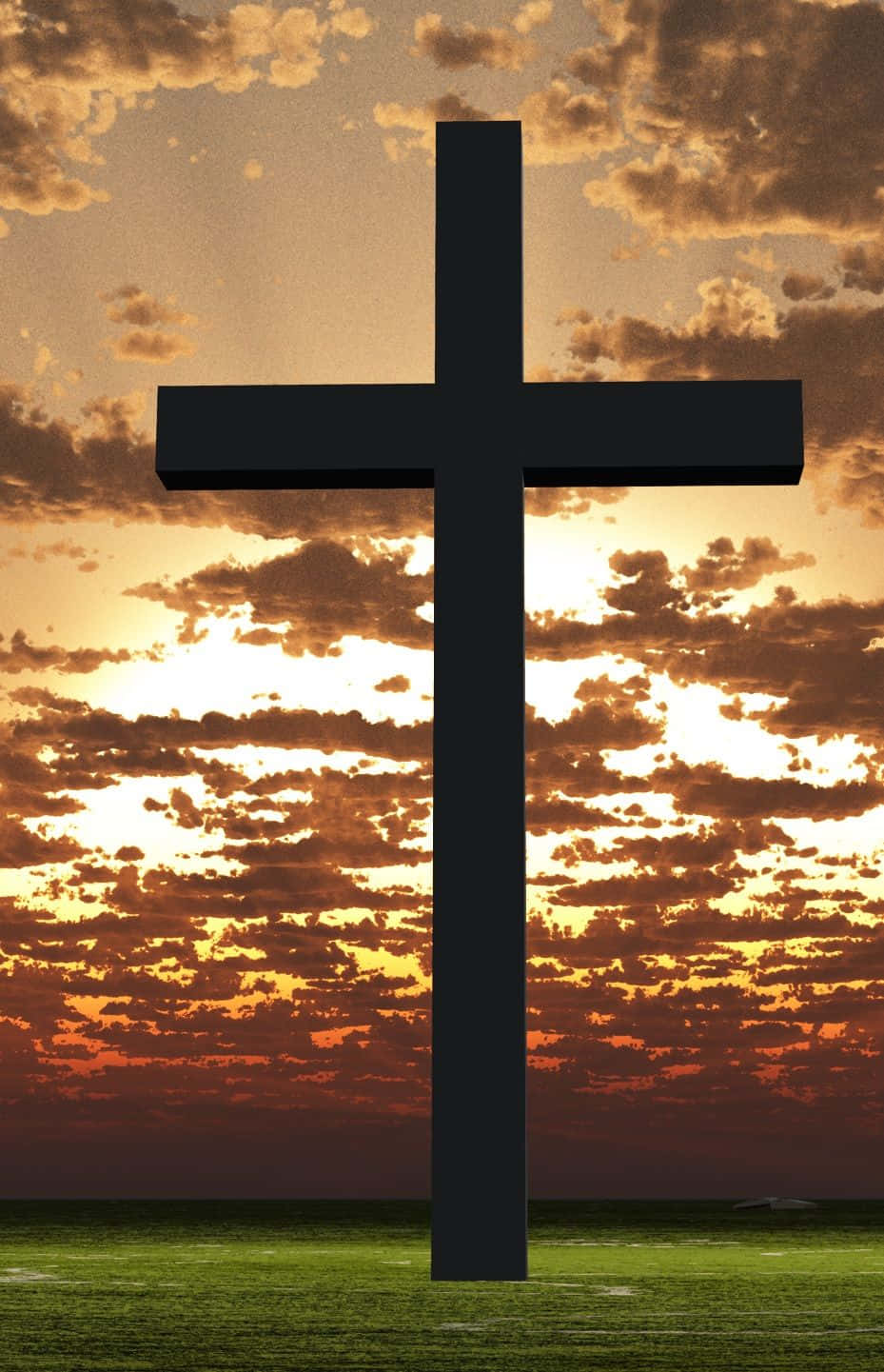 Celebrating Faith With A Cute Cross Wallpaper