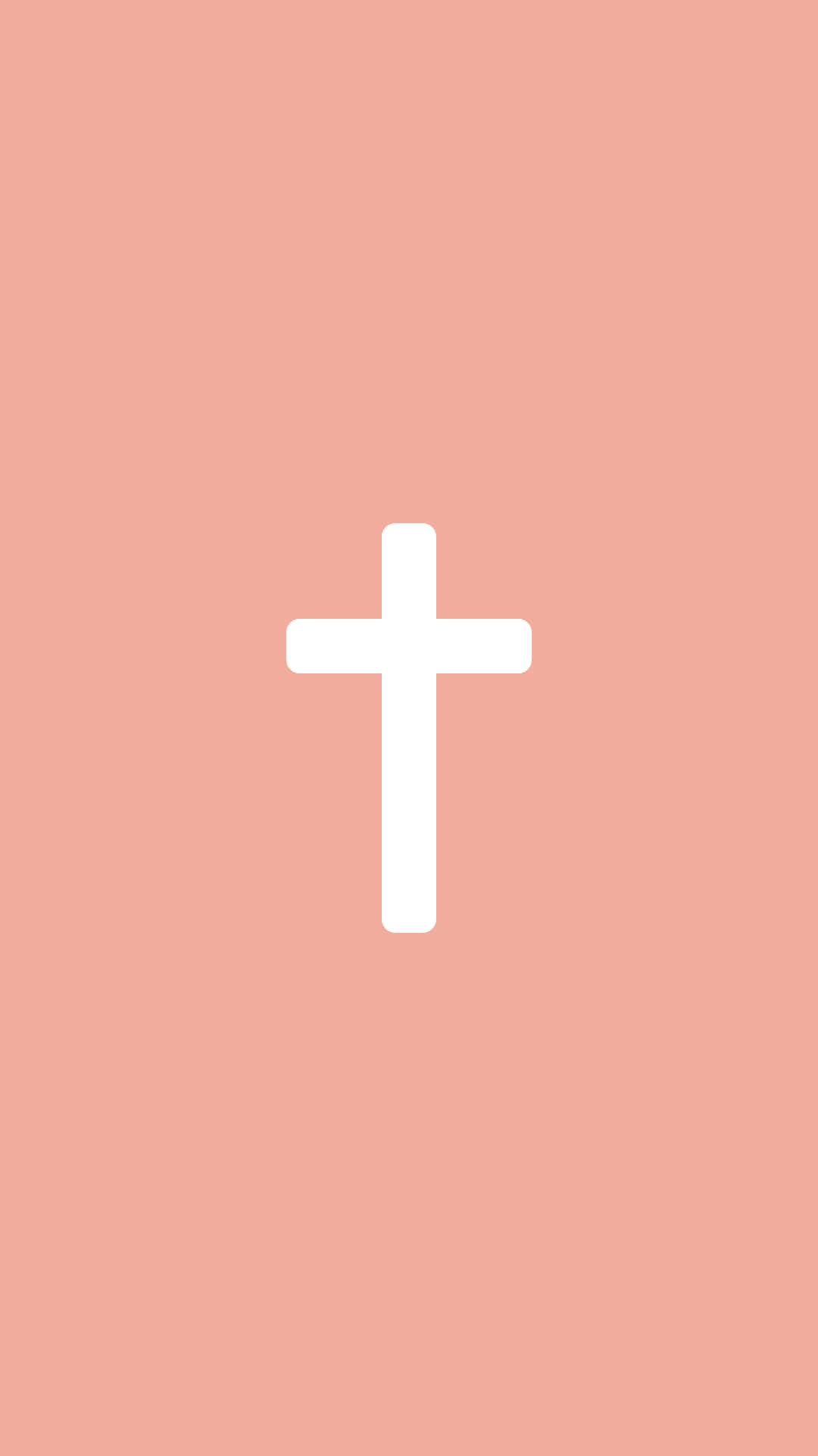 Adorable Pink Cross in Glittering Background Wallpaper
