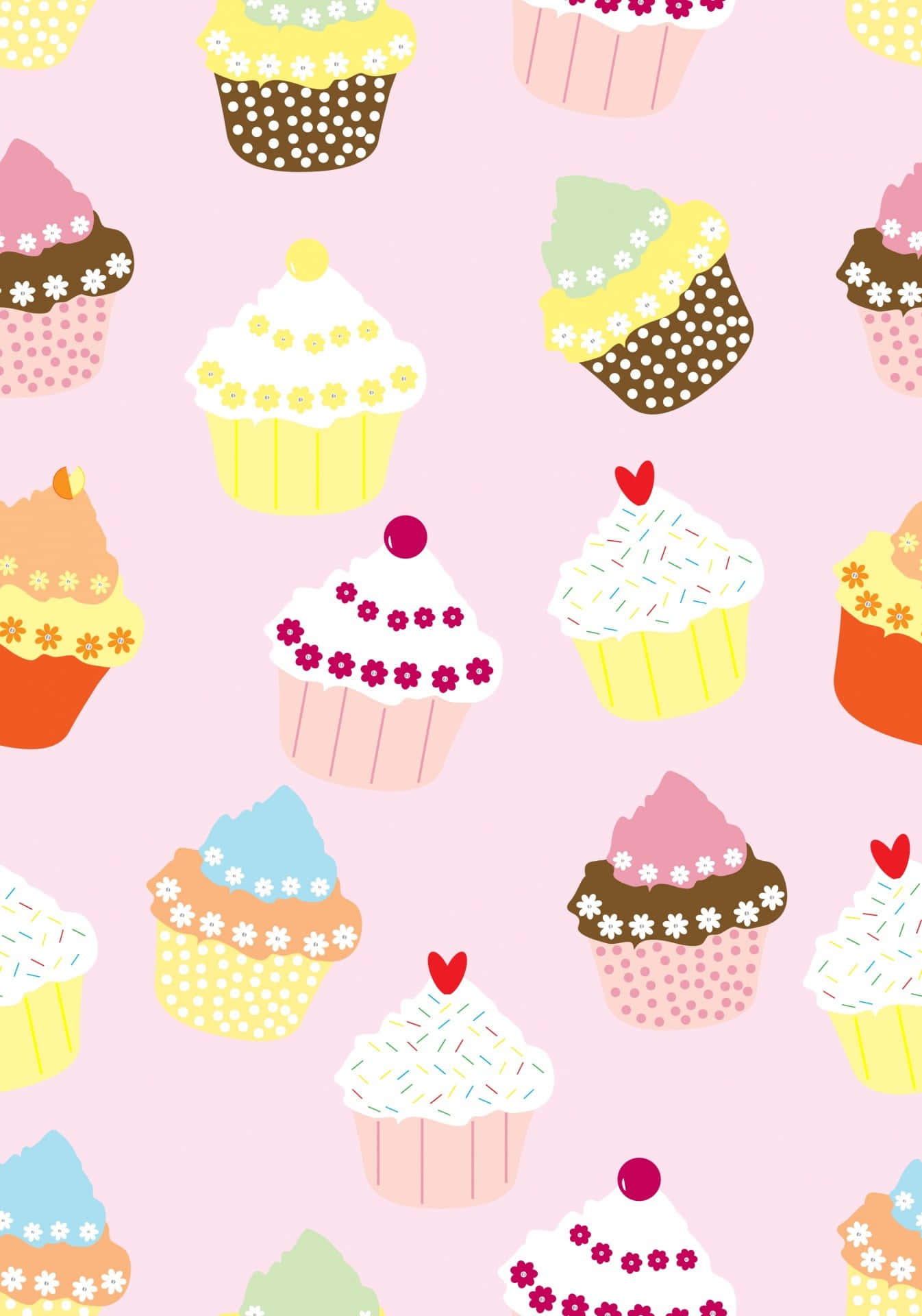 Delicious and Adorable Cupcake Wallpaper