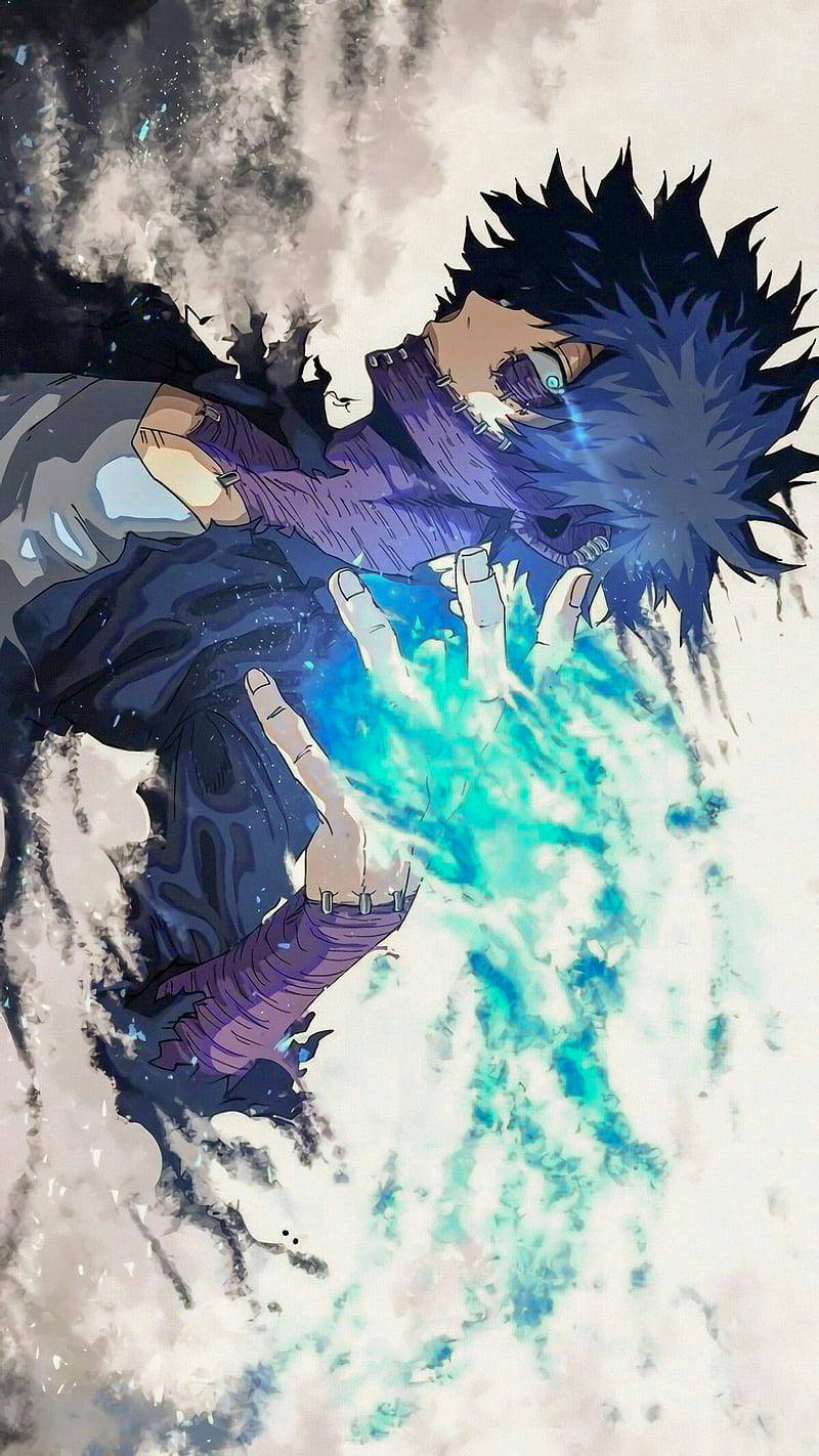 Cute Dabi With Blue Flame Wallpaper