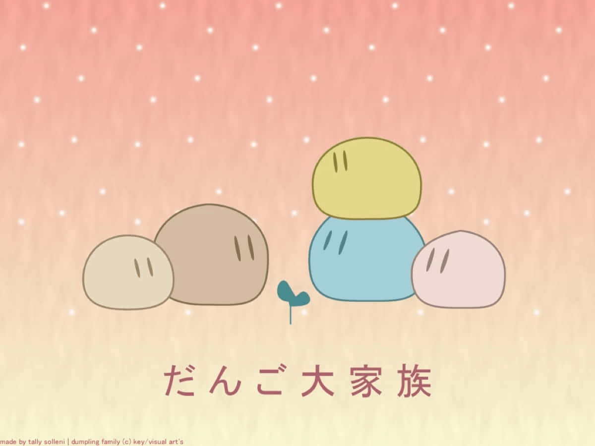 Cute Dango Family From Clannad Anime Wallpaper