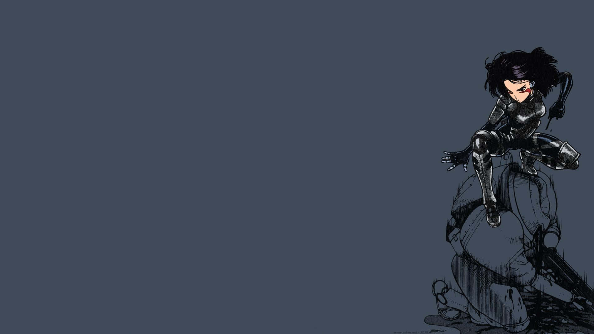 An Adorable Dark Anime Character Wallpaper