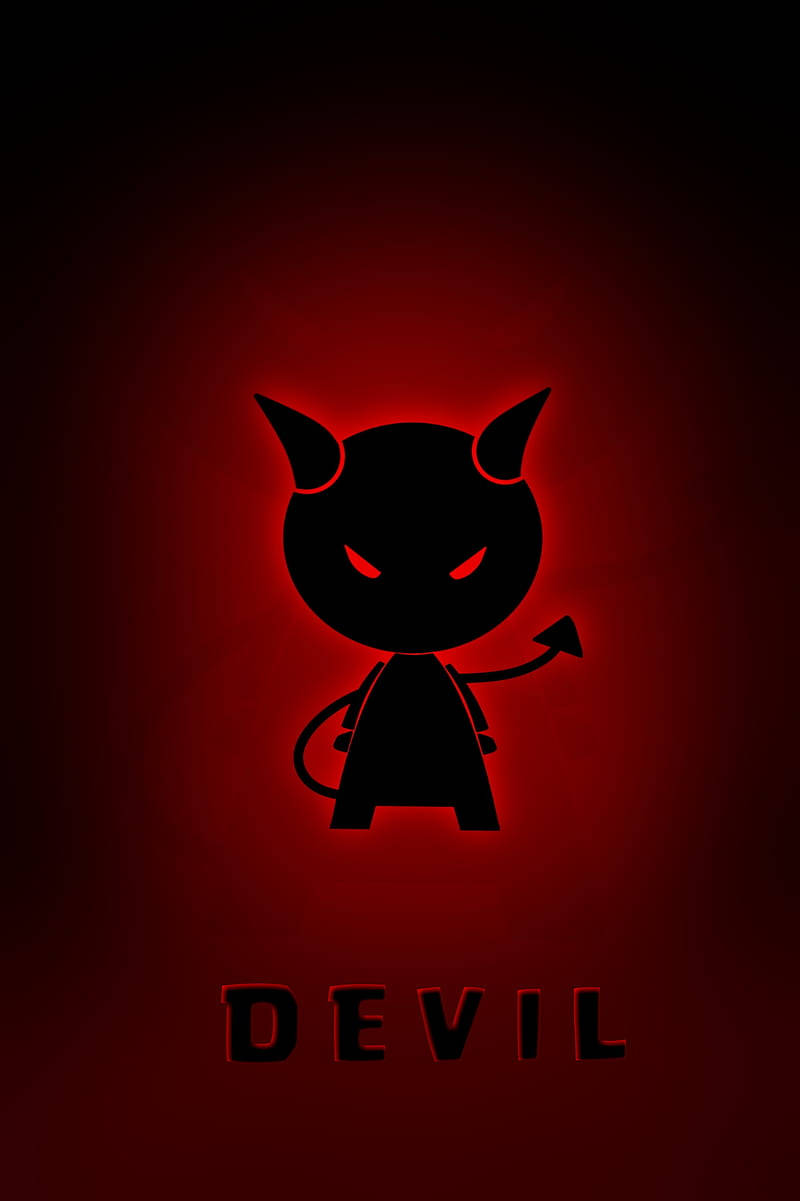 Cute Dark Devil Cartoon Wallpaper
