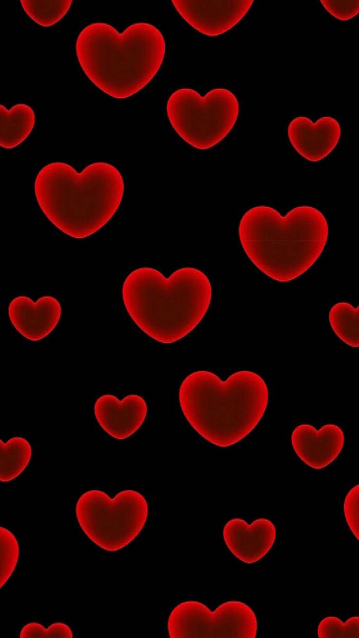 Download Cute Dark Red Hearts Background Wallpaper | Wallpapers.Com
