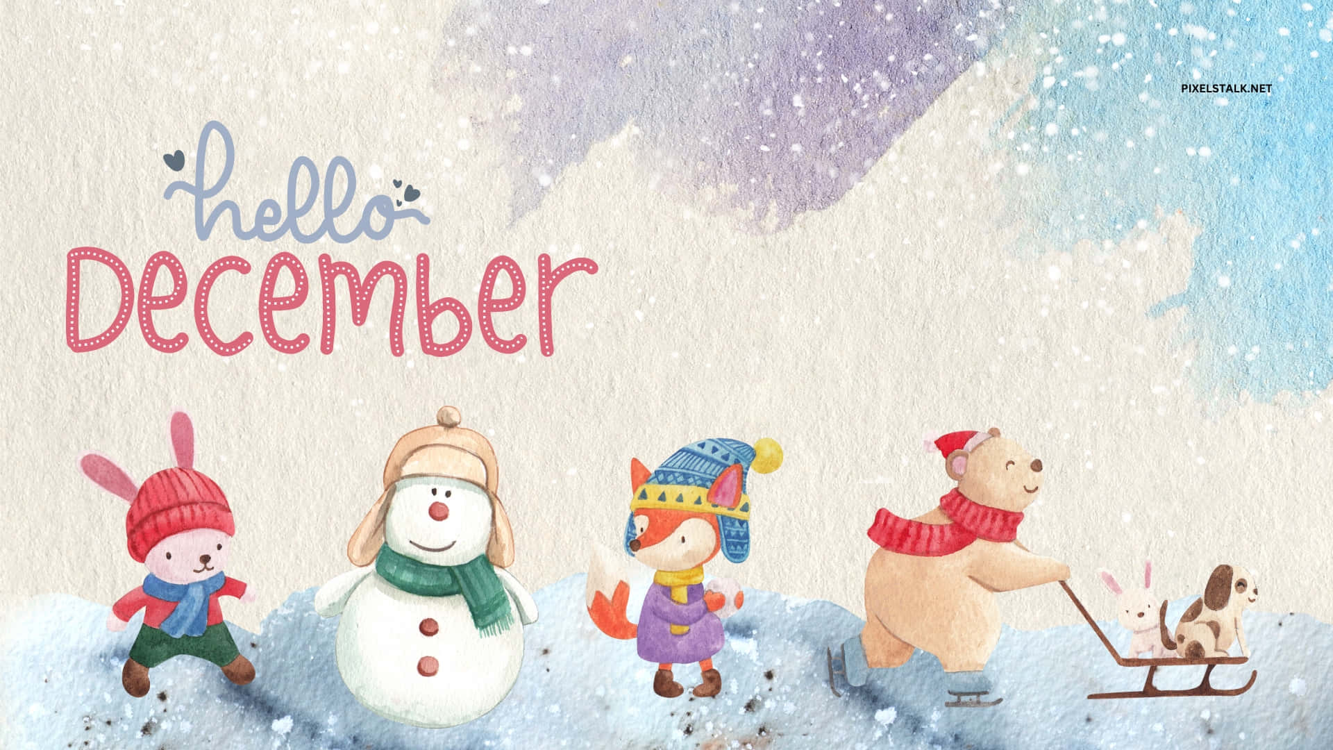 Unwrap the joys of December with this cute winter decoration. Wallpaper