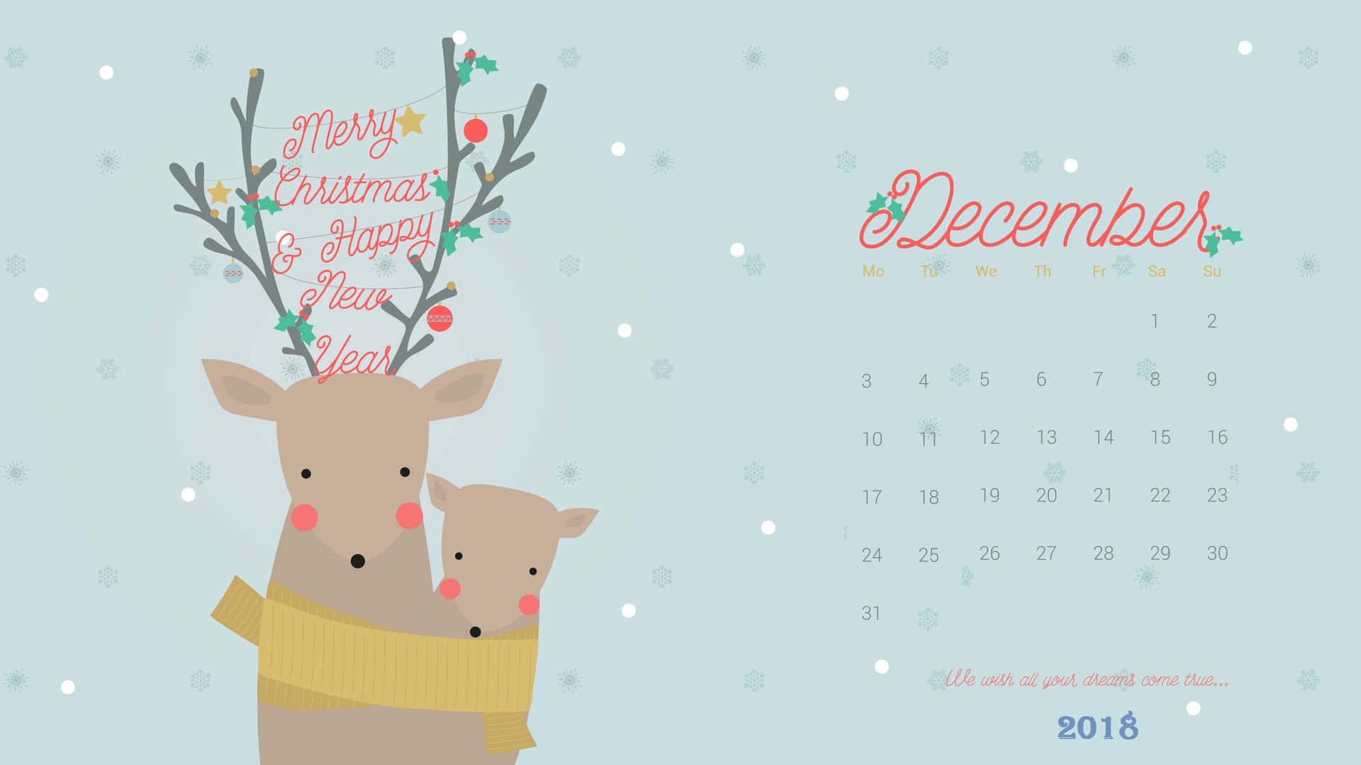Image  Welcome the Holiday Magic of December Wallpaper