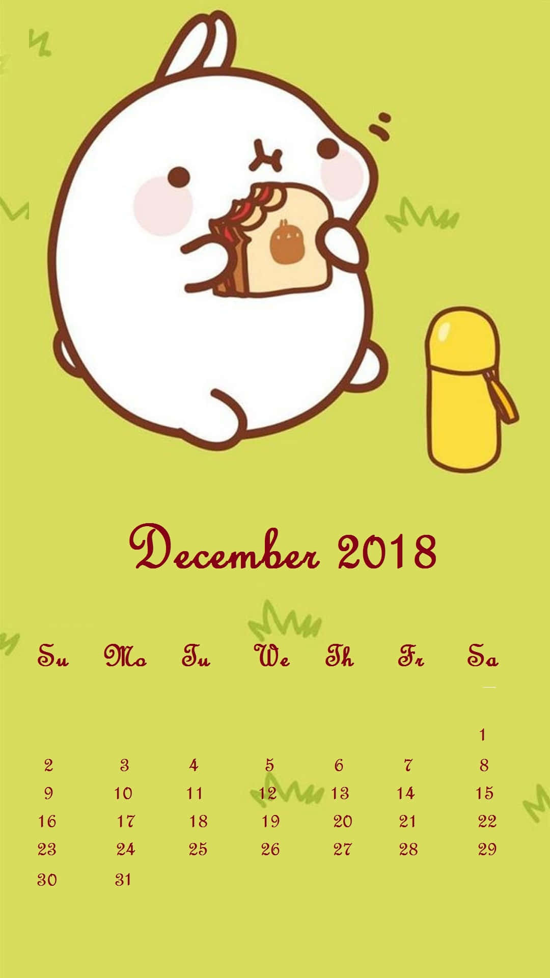 Welcome December with Joy and Cuteness Wallpaper
