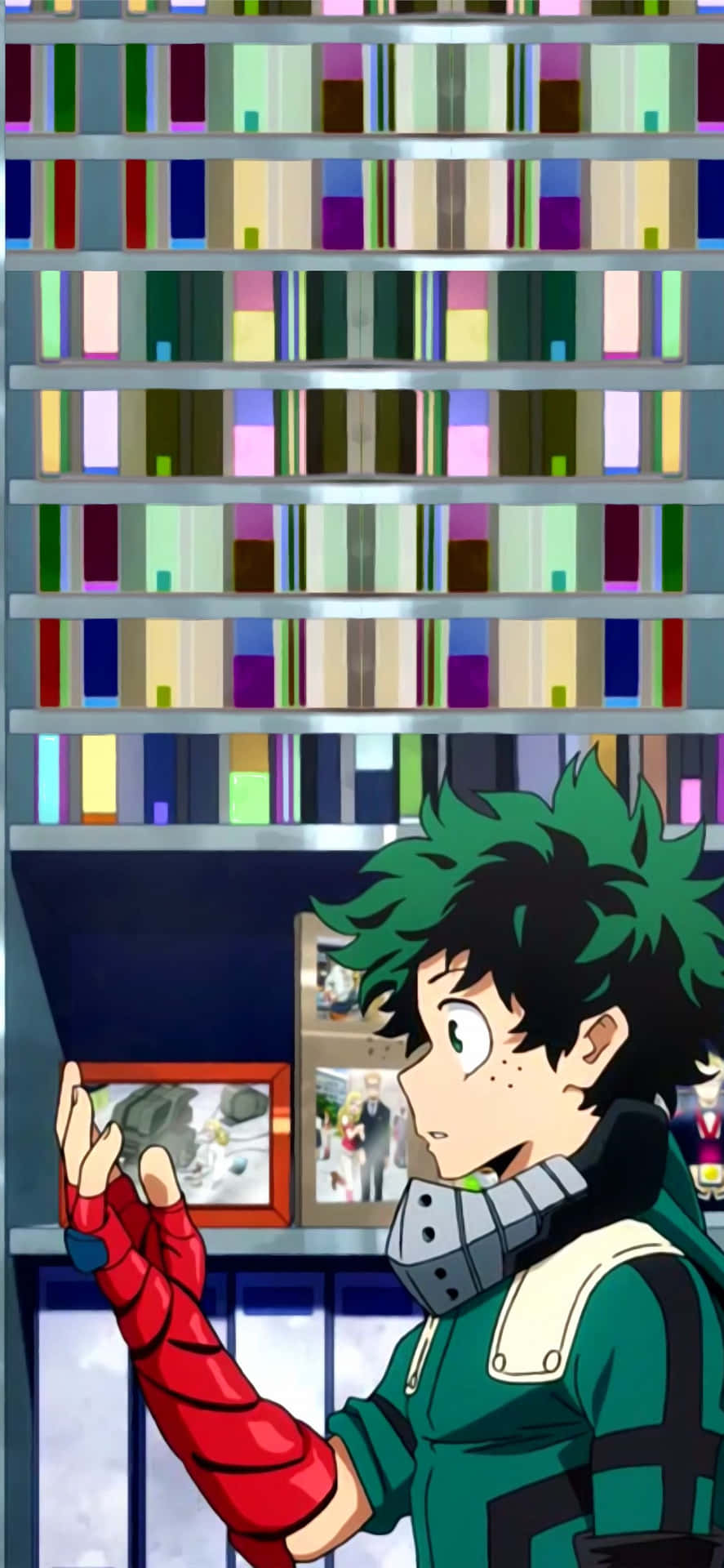 Cute Deku Staring At His Hand Picture
