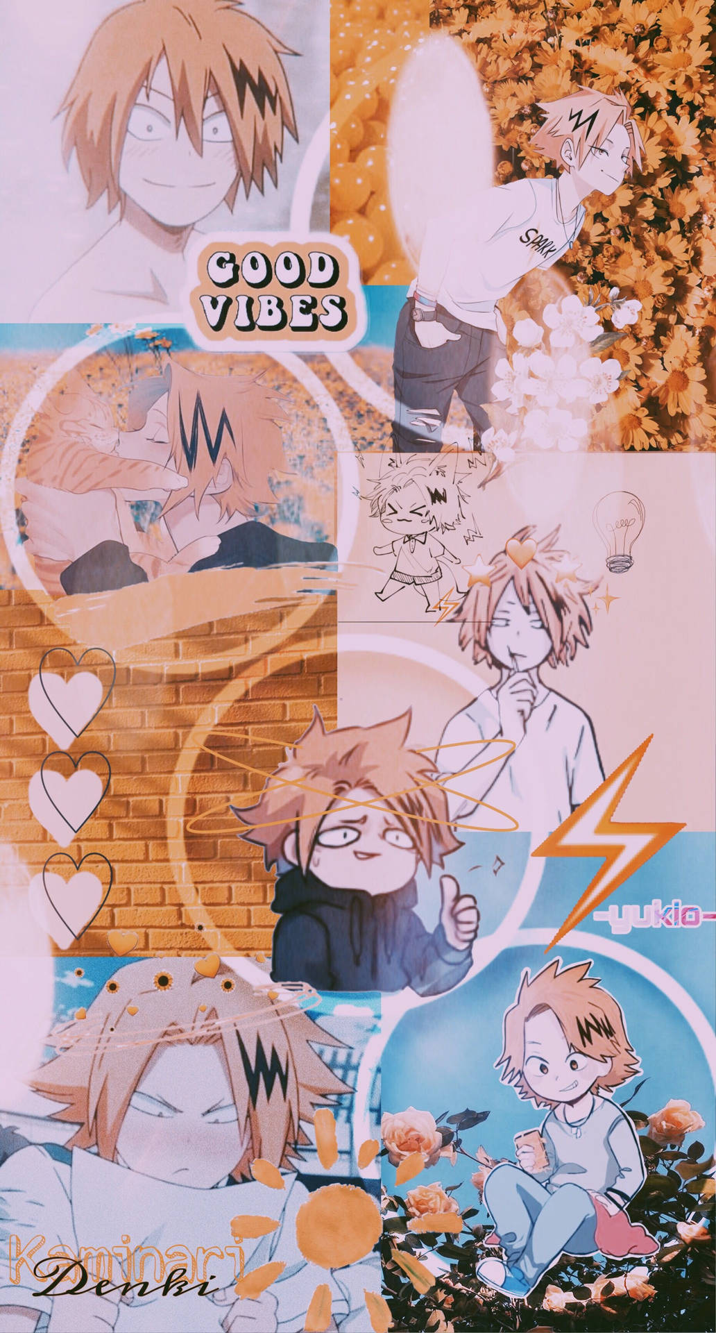 Cute Denki Aesthetic Collage Wallpaper