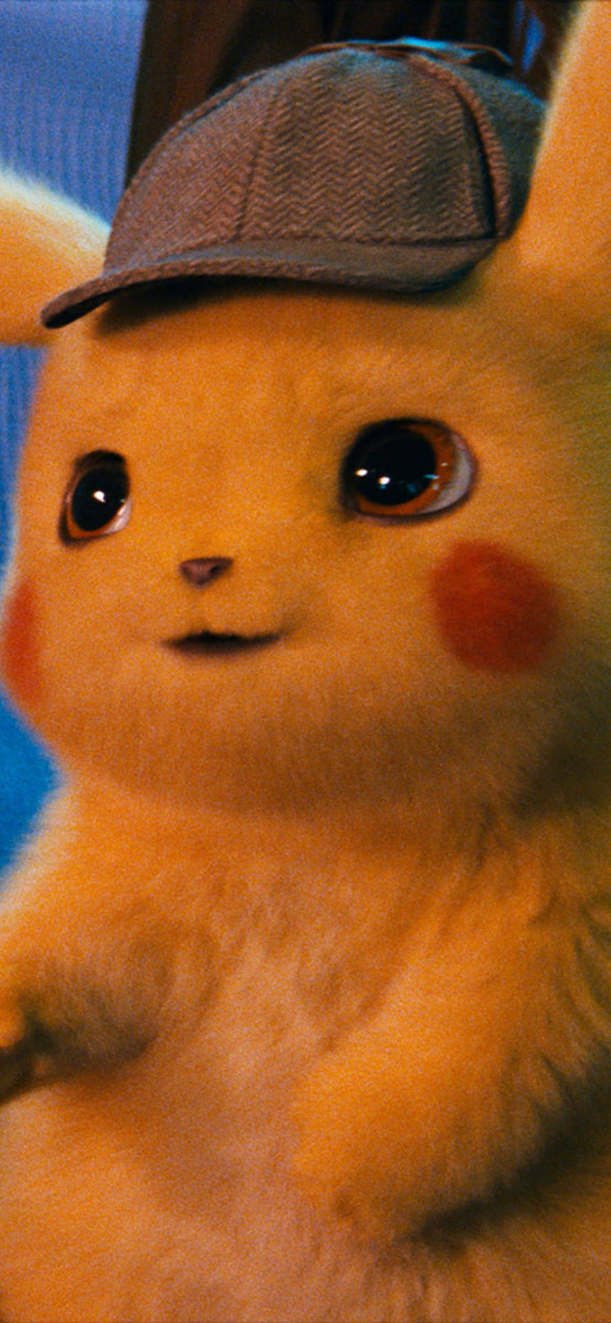 Download Cute Detective Pikachu Realistic Photo Wallpaper ...